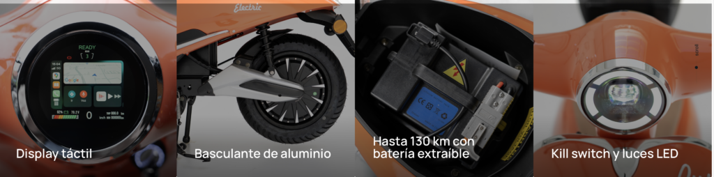 MOTOCICLETA ELÉCTRICA Efun PUSA 5Kw CATL - vehículos eléctricos