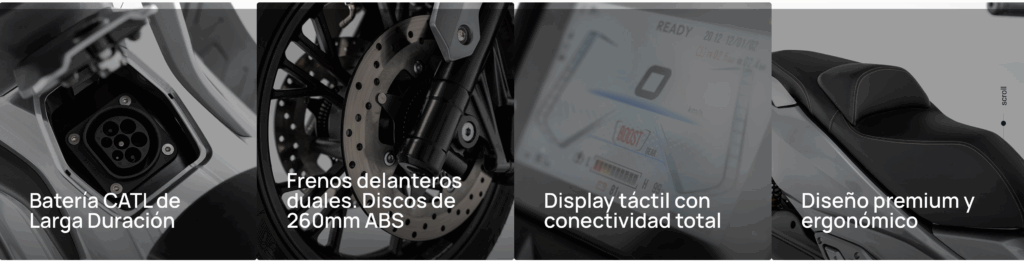 MOTOCICLETA ELÉCTRICA Efun LION 11Kw CATL 72V 150AH - vehículos eléctricos