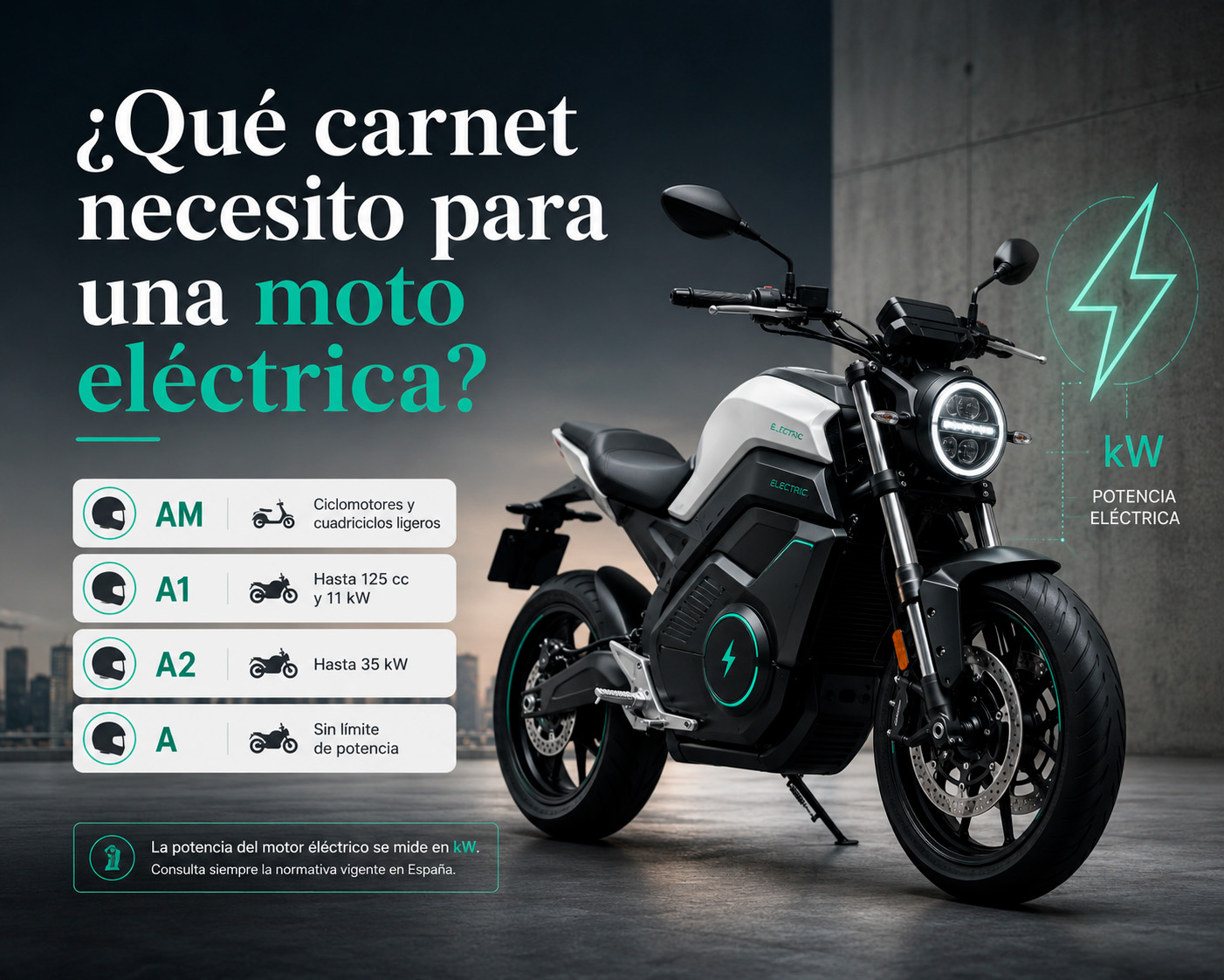 carnet moto electrica que necesito en 2026