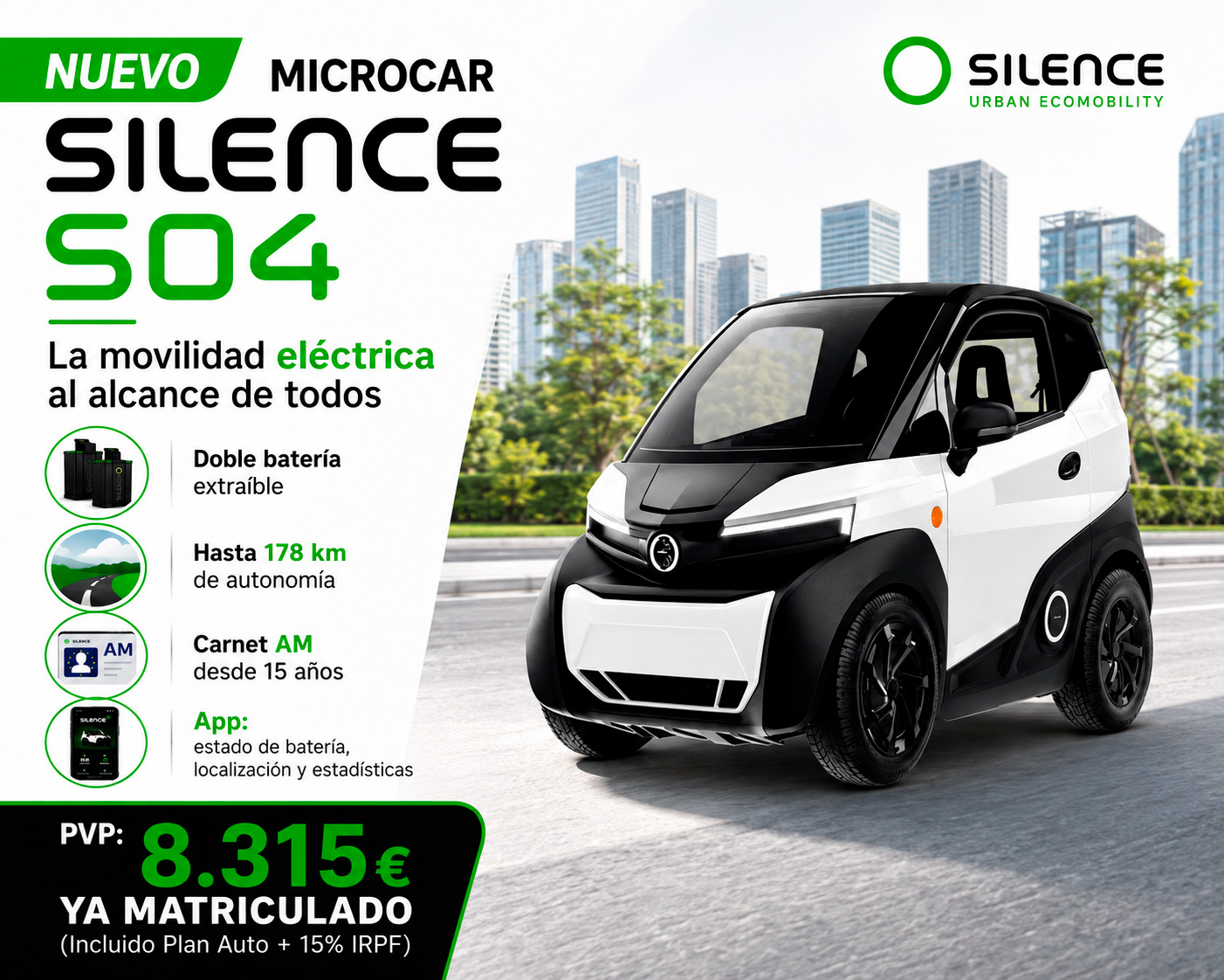 microcar electrico silence s04 en jerez y chiclana